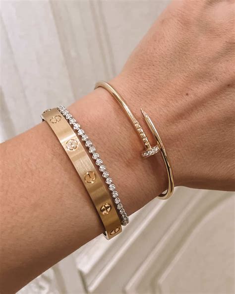 cartier brushed gold love bracelet|cartier love bracelet gold bezels.